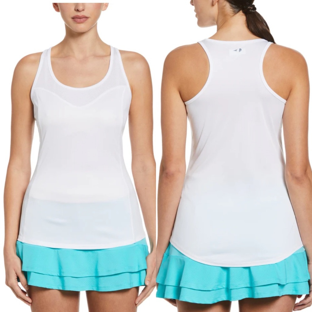 NWT USA Pickleball Grand Slam Brilliant White Performance Tank Top